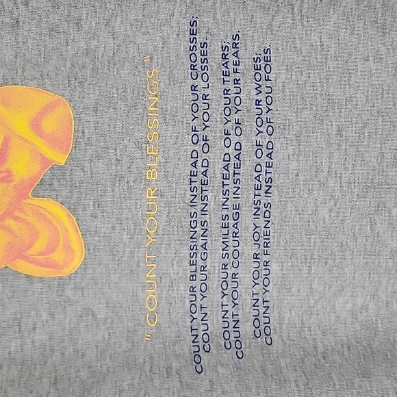 Brooklyn Cloth Gray w/ Orange Graphic Hoodie Christian Religious L - Picture 8 of 14